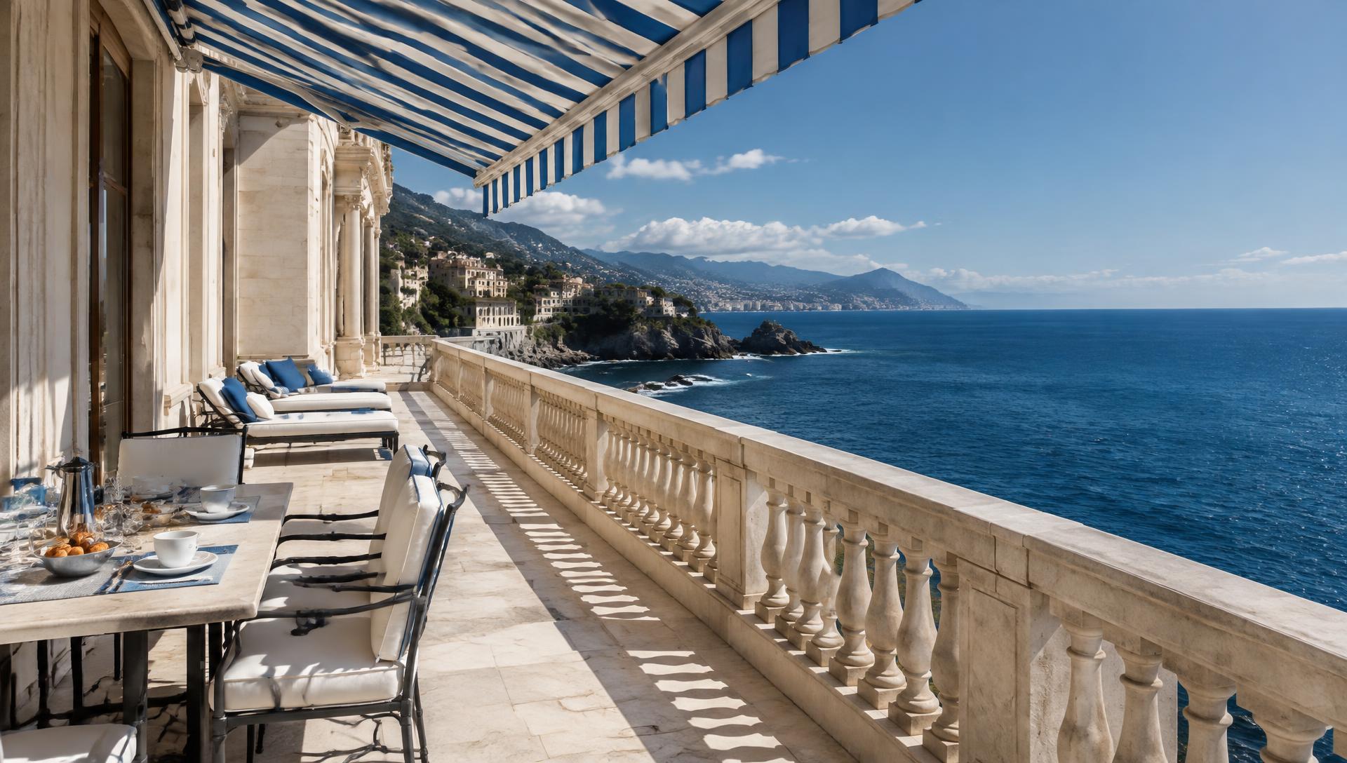 Grande terrazza panoramica sul mare di Nervi